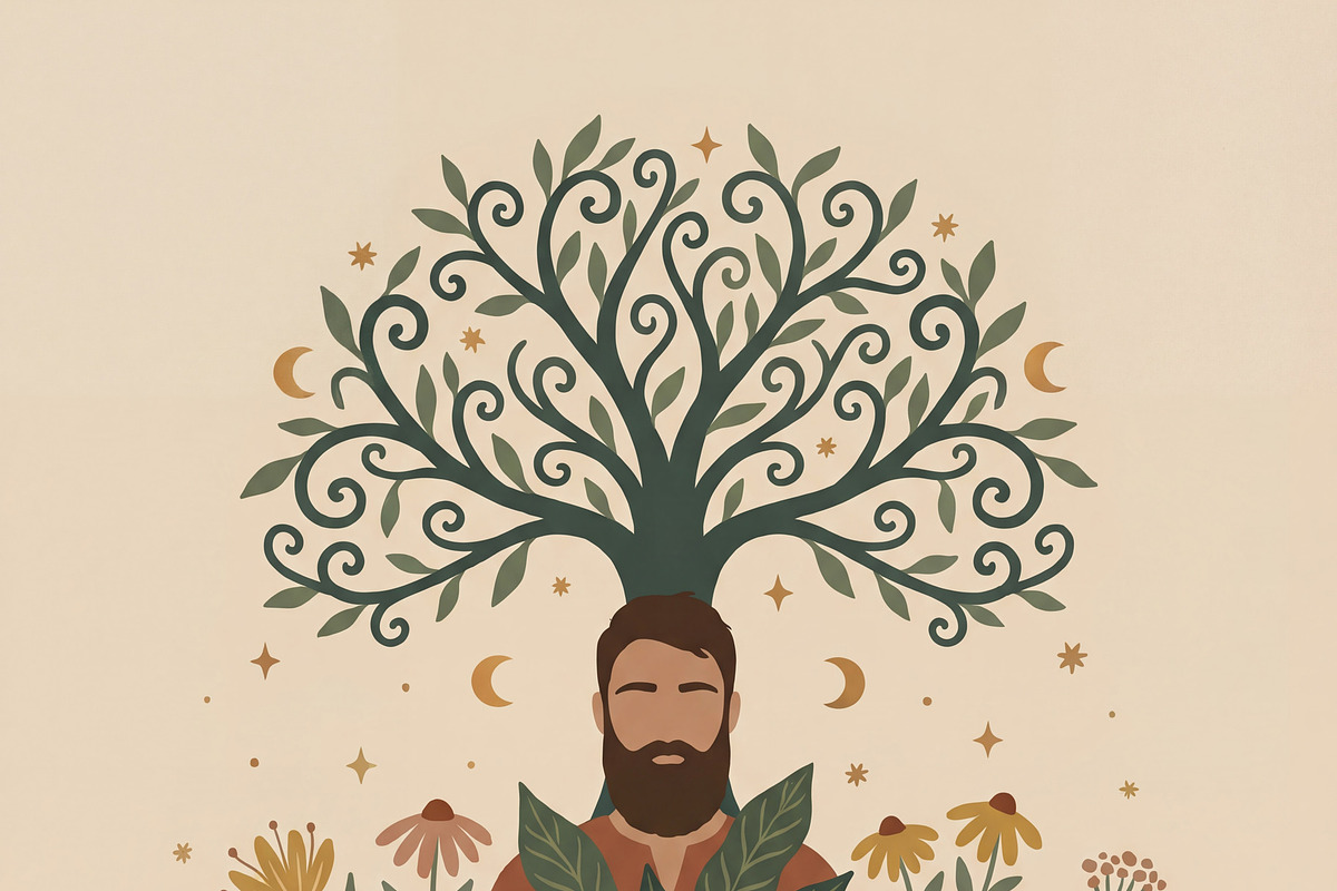 Spiritual Meditation Illustration, a Decorative Illustration by Virgo Studio