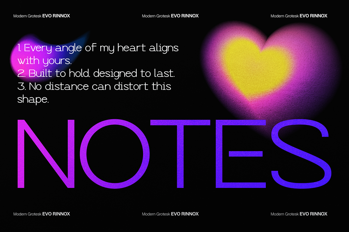 Evo Rinnox | Modern Grotesk, a Sans Serif Font by gracetype_studio (Photo 3 of 12)