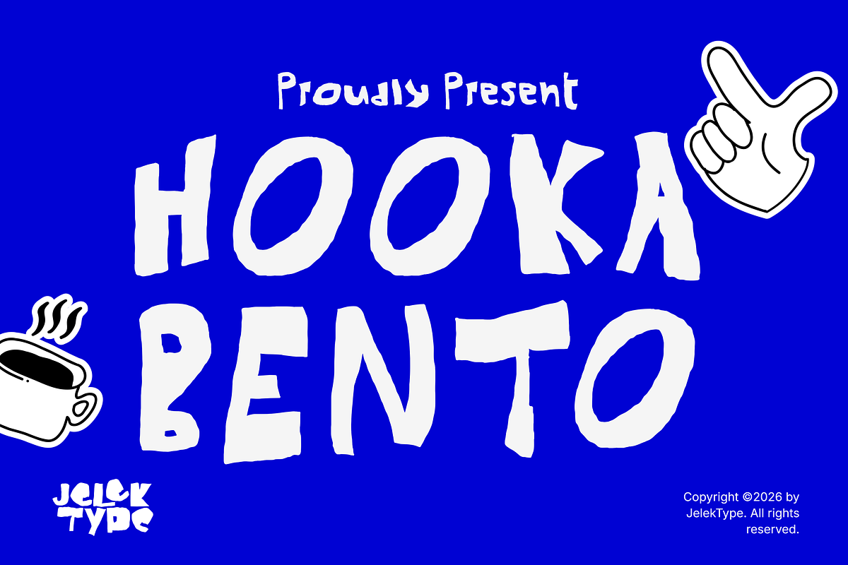 Hooka Bento, a Handwritten Font by JelekType (Photo 1 of 8)