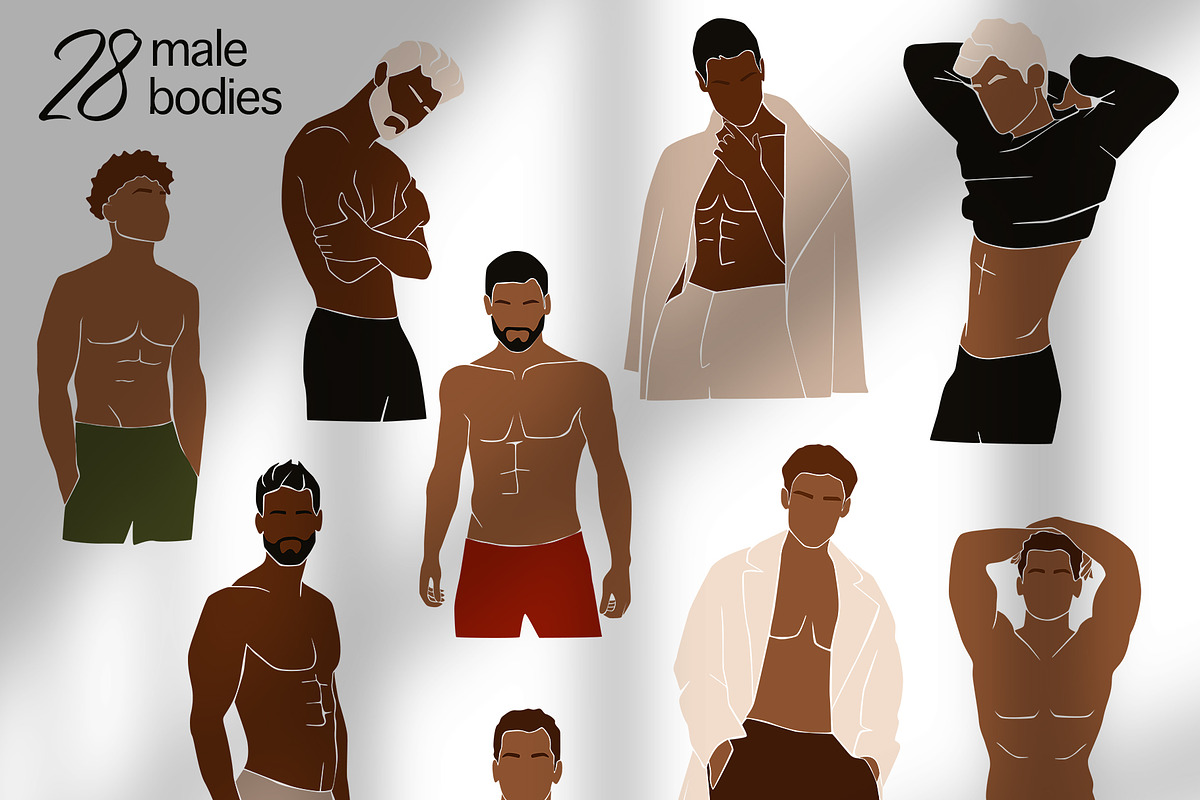 Male body collection, a Decorative Illustration by EasyArt (Photo 4 of 12)