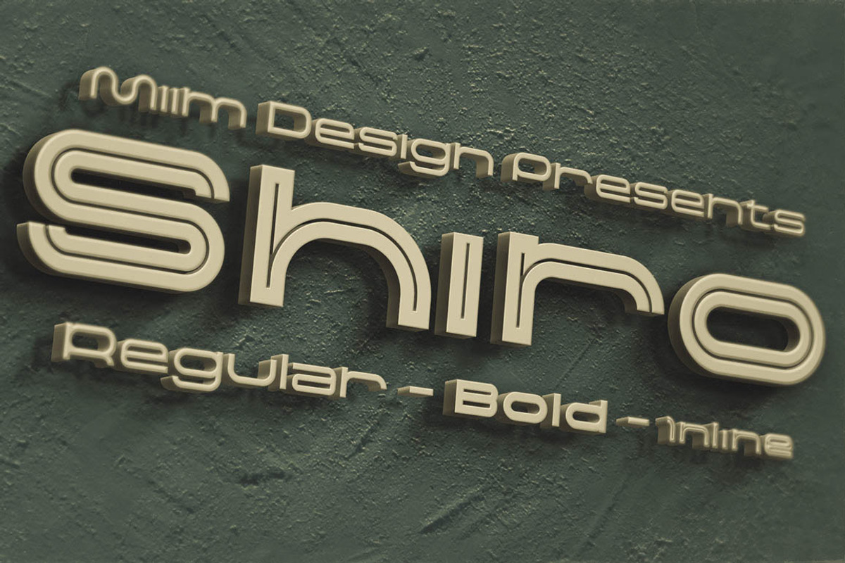 Shiro - Modern Font preview 5