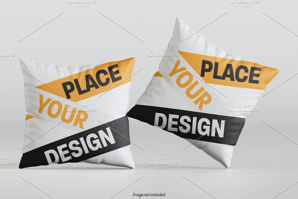 Square pillow mockup bundles, a Merchandise Mockup by Ambo Ampeng (Photo 8 of 32)