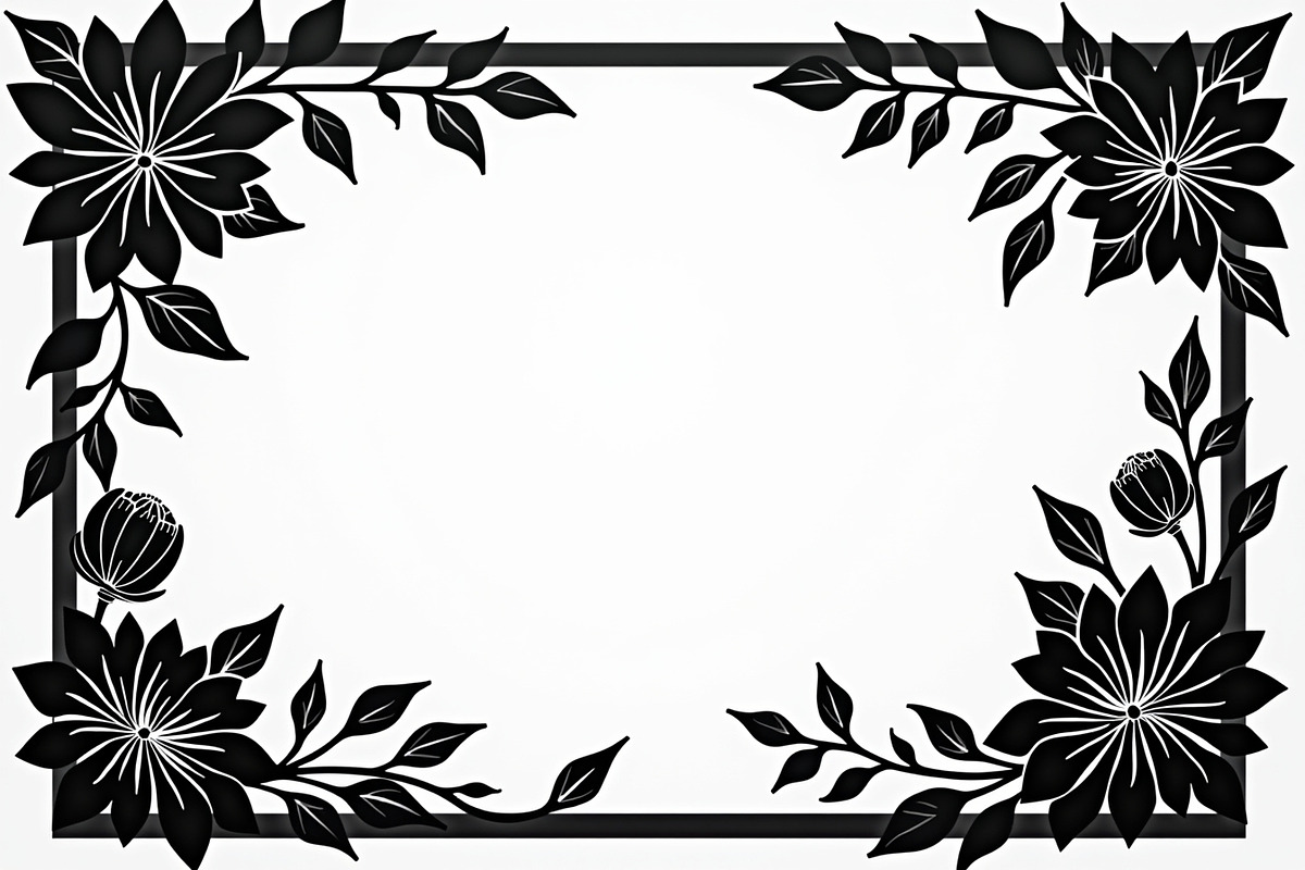 Floral Laser Cut Frame Bundle, an Illustration by Designs_River (Photo 6 of 9)