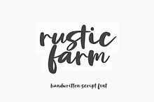 Rustic Farm | Farmhouse Script Font