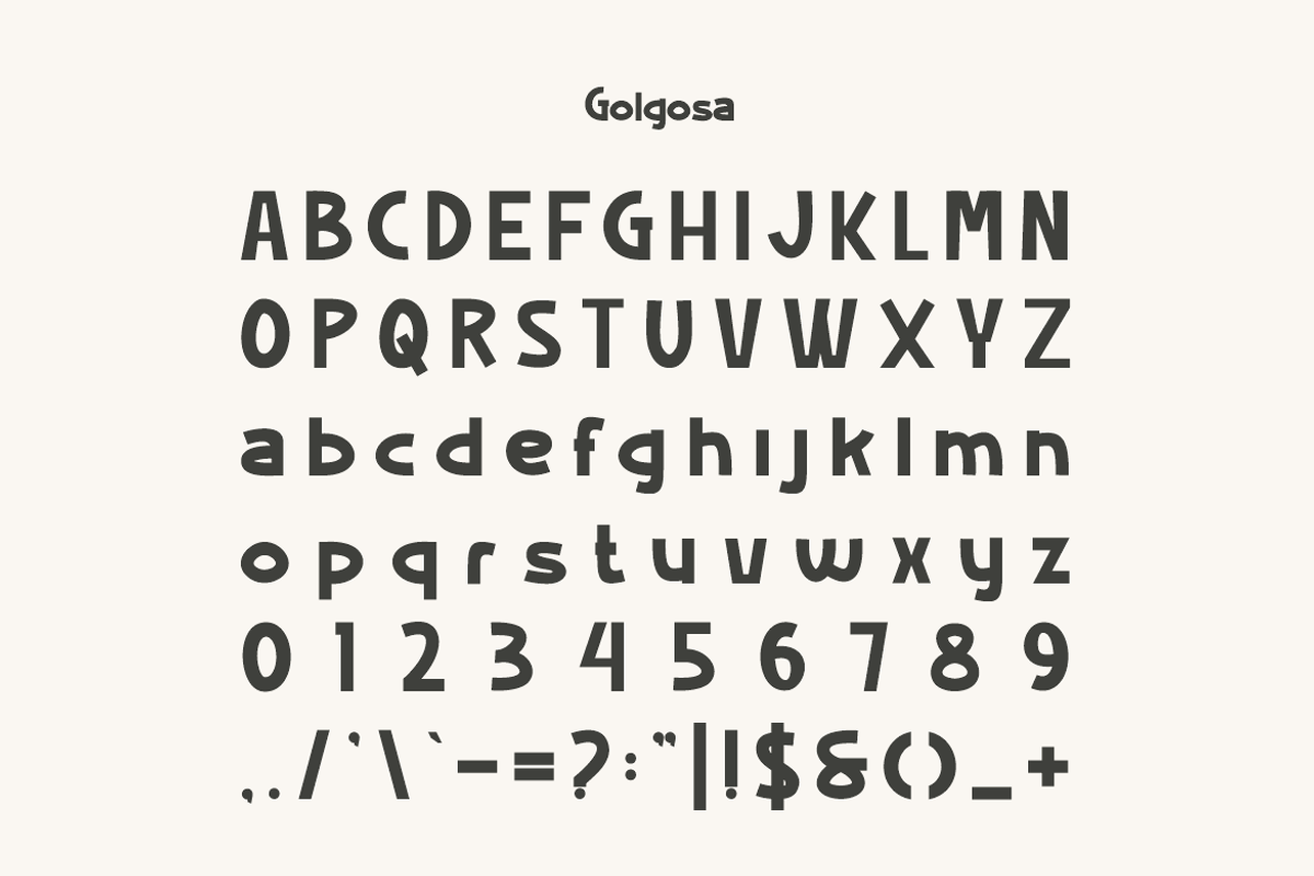 Golgosa - Comic & Kids Font, a Sans Serif Font by Iqsiart Studio (Photo 6 of 7)