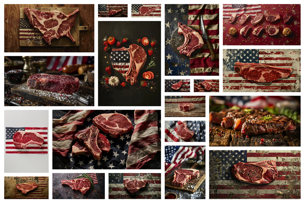 61 United Steaks of America, a Food & Drink Photo by Handmadefont (Photo 2 of 11)