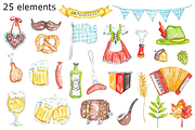 Octoberfest watercolor clipart, a Background Graphic by GoodFairyClipArt (Thumbnail 2 of 3)