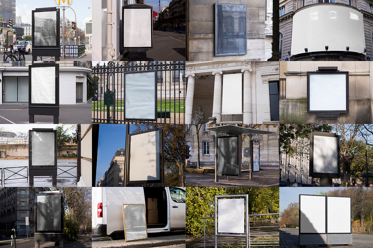 50 Paris Street Mockup Bundle 01, an Advertising Mockup by Moixo studio (Photo 9 of 10)
