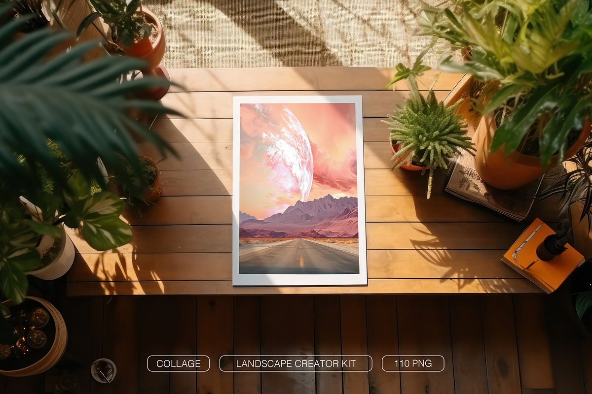 Landscape collage creator kit, an Object Graphic by Polli Deeva (Photo 2 of 20)