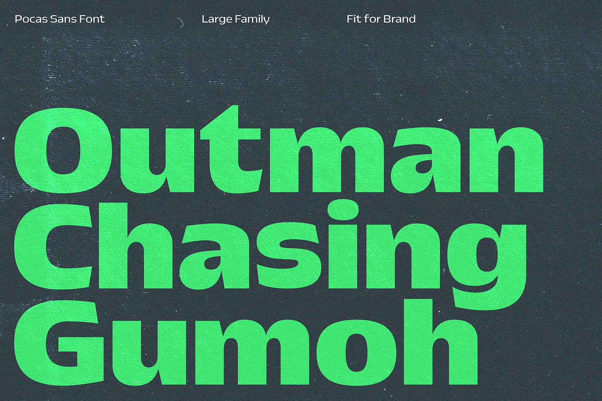 Pocas; 48 Sans Serif Fonts, a Sans Serif Font by Eko Bimantara (Photo 2 of 17)