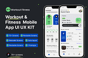 Fitness App | Exercise app, an UI Kit Template by Muhammad_Ahmad (Thumbnail 1 of 6)