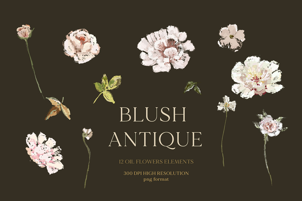 -20% Blush Antique Floral collection, an Illustration by Grace Noboa Illustrations (Photo 3 of 8)