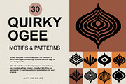 Quirky Ogee Motifs and Patterns, a Decorative Illustration by Sweet Fig (Thumbnail 1 of 12)