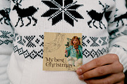 Vintage Christmas card creator, an Object Graphic by Beauty Drops (Thumbnail 11 of 13)
