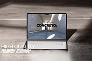 MacBook Mockup – Concreto 3, a Merchandise Mockup by Banana Mockups (Thumbnail 4 of 5)