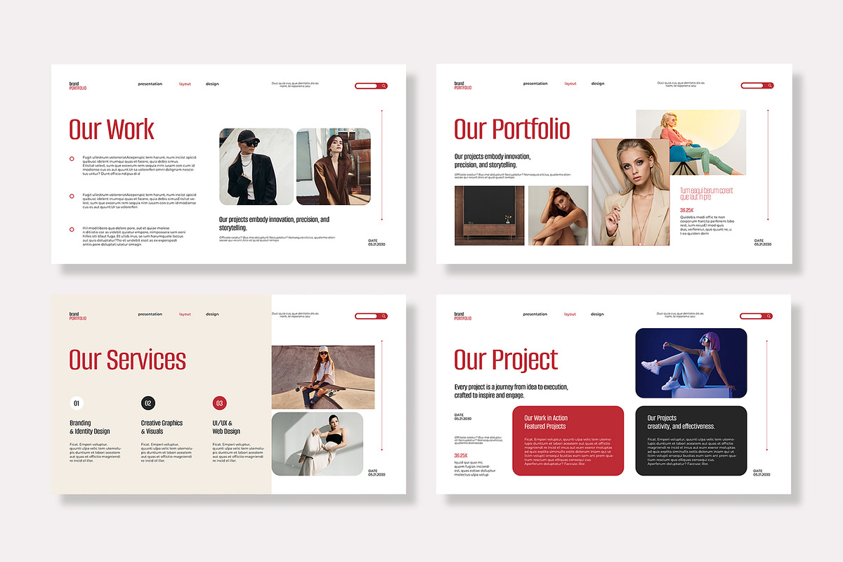 Portfolio Presentation Template preview 4