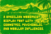 Tropicola - 1970's Brazilian Display, a Sans Serif Font by HipFonts (Thumbnail 4 of 9)