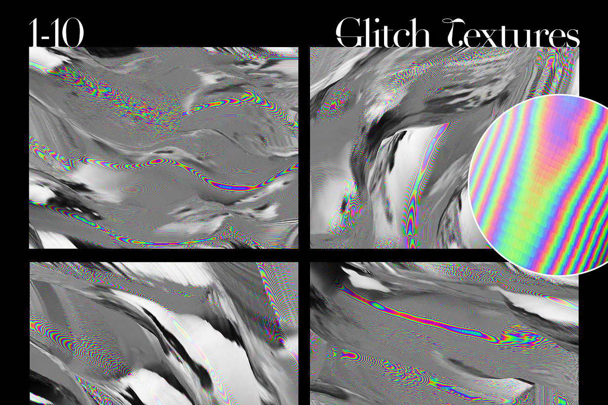Y2K GLITCH Chrome Textures & Shapes, a Texture Graphic by Oksana Trygub (Photo 15 of 21)