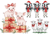 Vintage Christmas Rub On Clipart, an Illustration by DreamArtGraphic (Thumbnail 3 of 5)