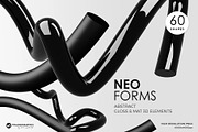 Neo Forms Abstract 3D Elements, a Graphic by Youandigraphics (Thumbnail 1 of 15)