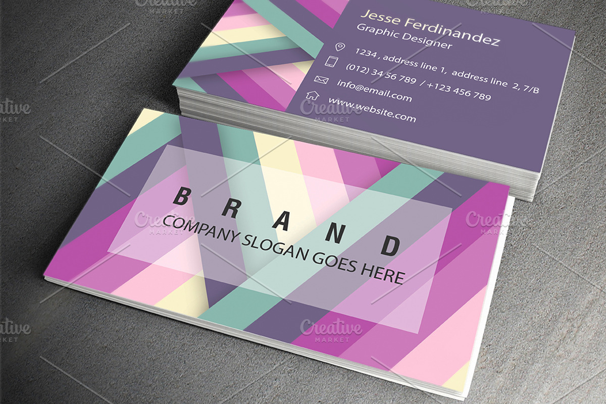 Modern Business Card Template, a Business Card Template by M6 Gallery (Photo 2 of 4)