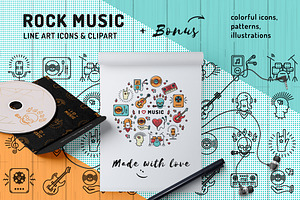 Music Mega Bundle! Icons & Graphic
