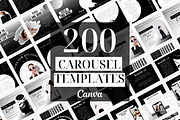 Black and White Instagram Carousels, a Social Media Template by Oh So Social Boutique (Thumbnail 2 of 6)