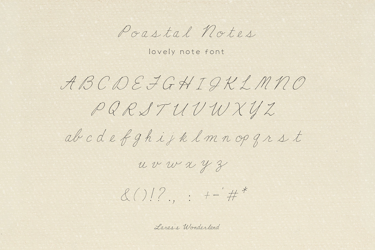 Handmade Vintage Sans & Script Font, a Handwritten Font by Laras Wonderland (Photo 9 of 16)