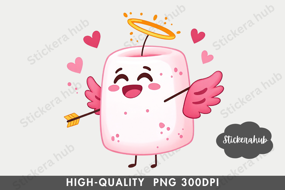 Cute Valentine Clipart Png, a Seasonal Illustration by Stickera Hub (Photo 3 of 15)