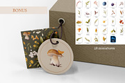 Mushrooms & flowers, a Texture Illustration by Izobova (Thumbnail 7 of 7)
