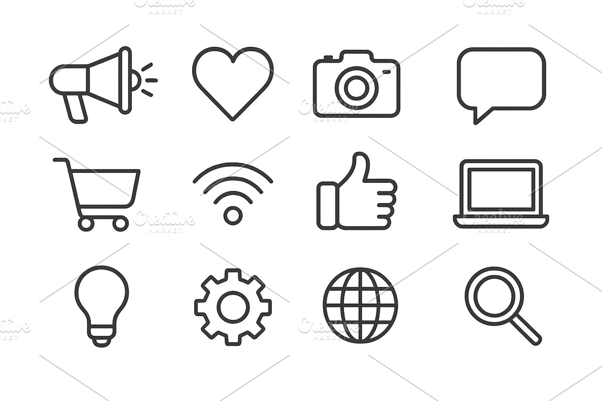 Symbols representing communication, a Technology Illustration by ZinetroN