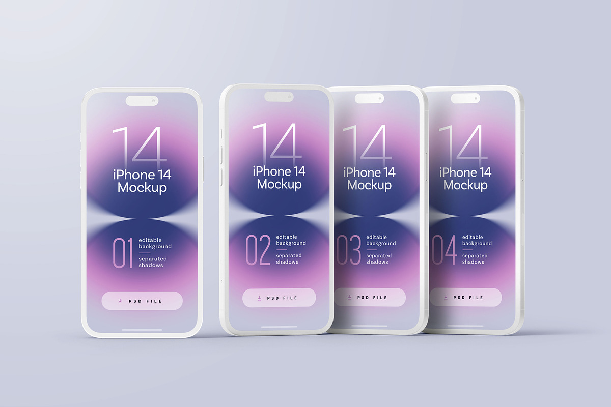 iPhone 12, 13, 14 Pro Clay Mockup, an iPhone Mockup by Deeplab (Photo 52 of 53)