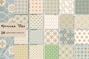 Moroccan Tiles - 20 Patterns