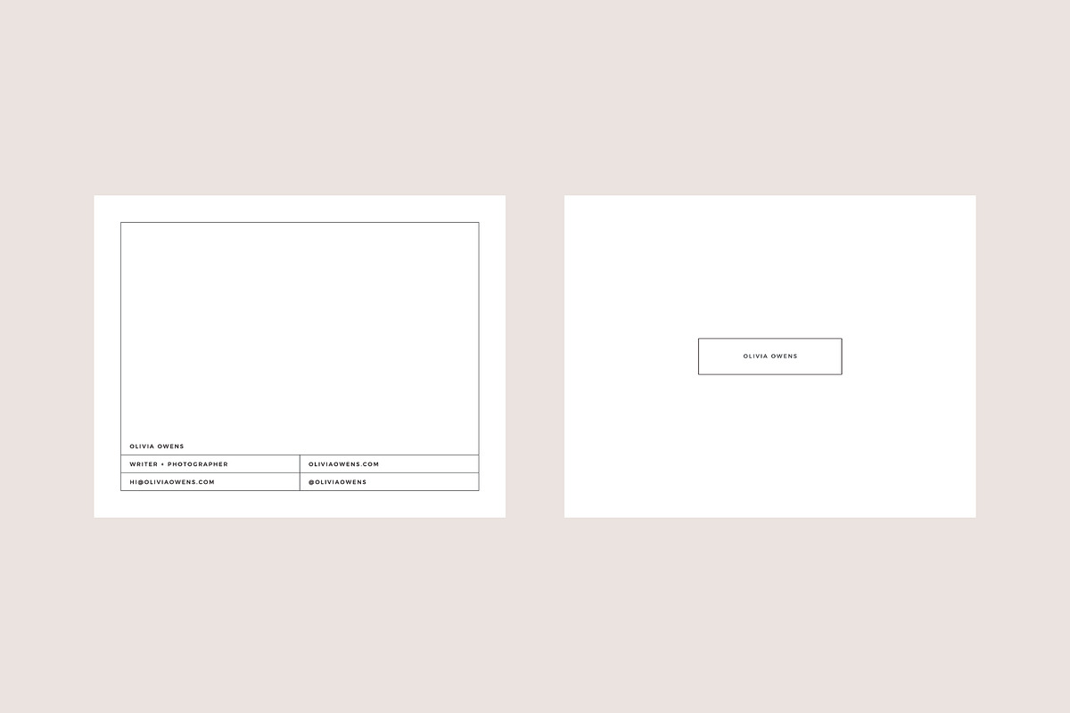Olivia Business Card Template, a Business Card Template by studiolmh (Photo 3 of 4)