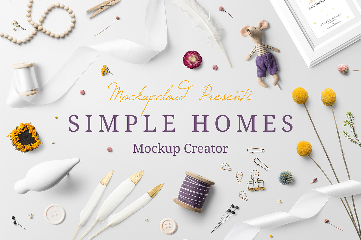 Simple Homes Mockup Creator, a Household Mockup by Mockup Cloud (Photo 1 of 12)