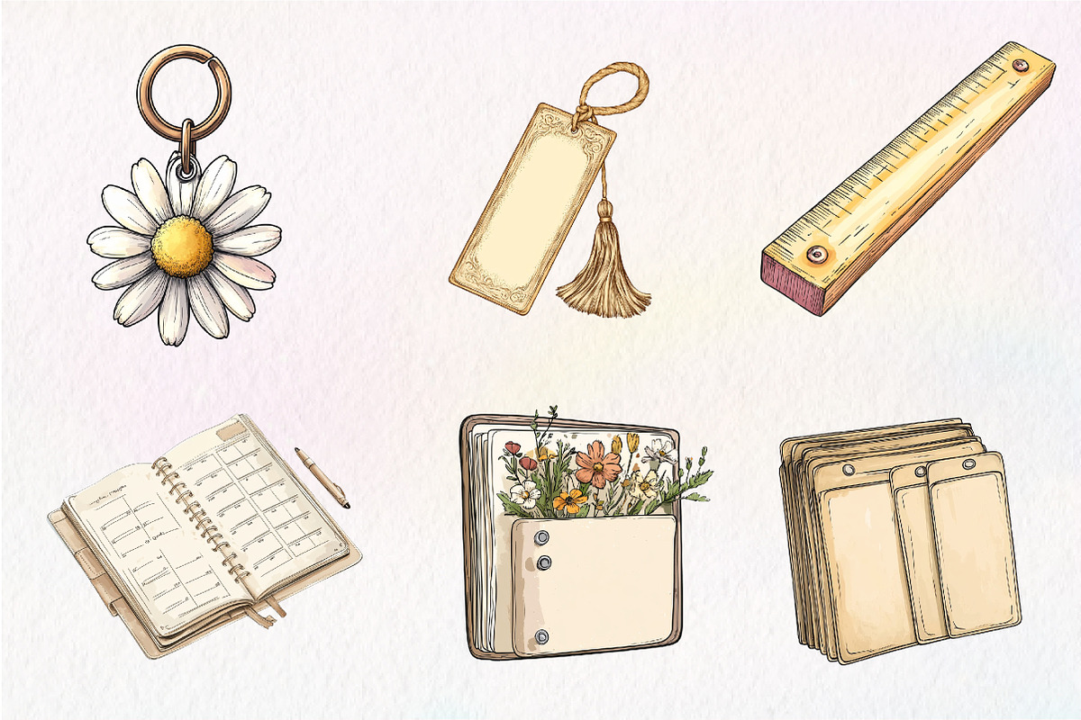 Summer Planner Clipart, an Illustration by CreationArt (Photo 5 of 9)