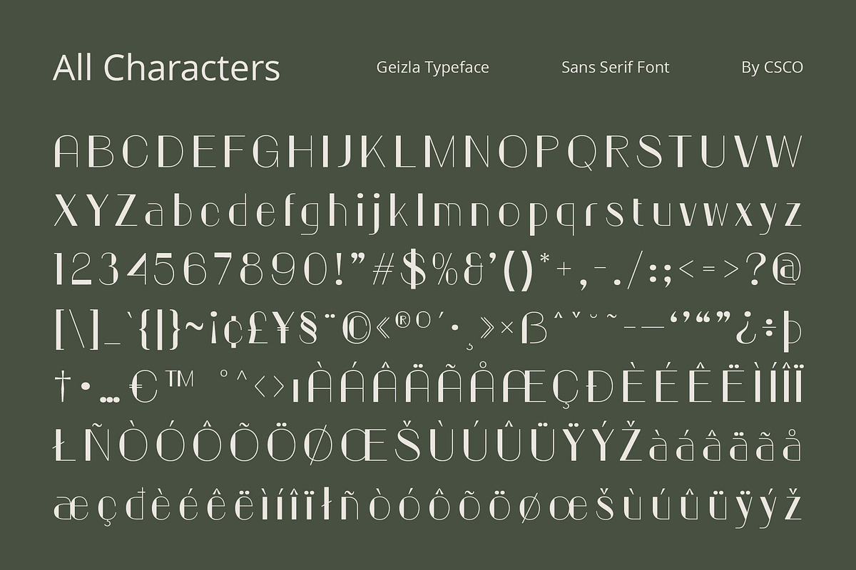 Geizla – Modern Sans Serif, a Sans Serif Font by Craft Supply Co. (Photo 8 of 8)