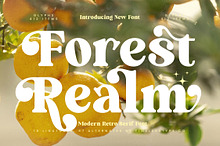 Forest Realm Modern Retro Serif