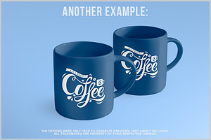 Two Mugs Mockup