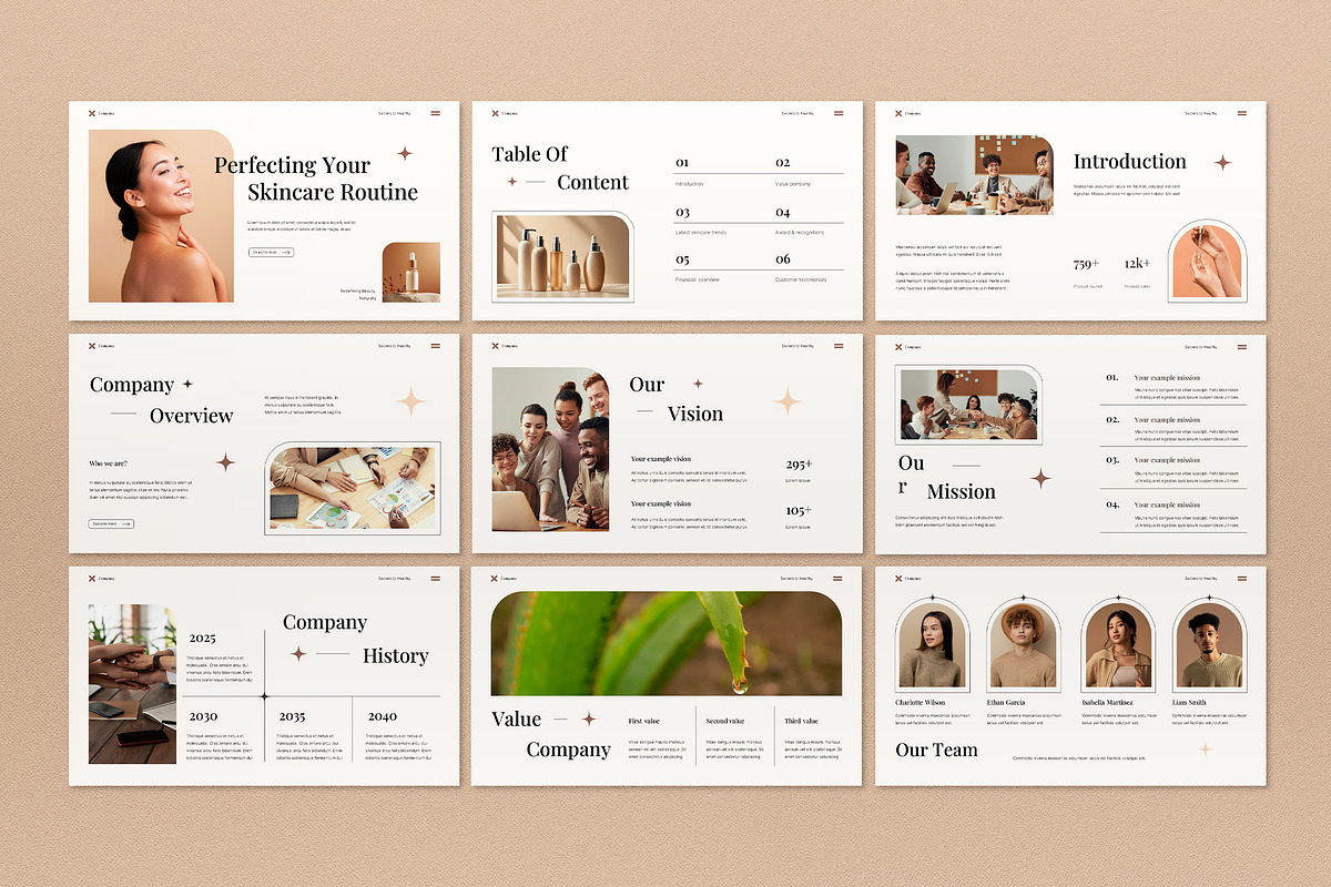Cream Company Profile Presentation, a Presentation Template by graphicook (Photo 5 of 5)