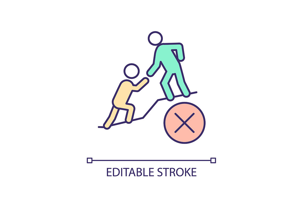 Do not solve someone else problems, an Outline Icon by IMG Visuals