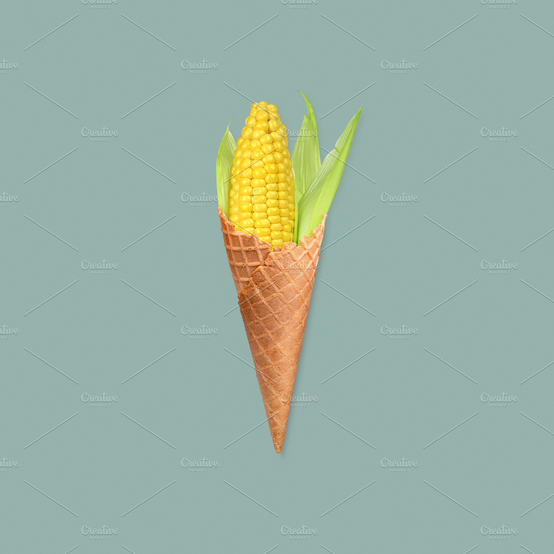 Corn ice cream image manipulation, a Food & Drink Photo by BOOCYS