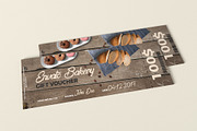 Bakery Gift Voucher/Coupon, a Card Template by Konakchiev (Thumbnail 3 of 3)