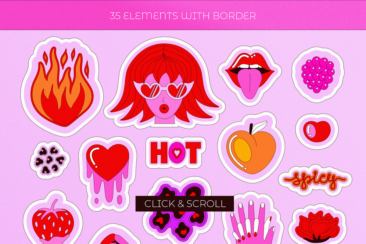 Passion - Bright Love Collection, a Decorative Illustration by Leila Divine (Photo 4 of 13)