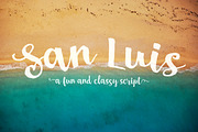San Luis Script Font, a Script Font by Design Panoply (Thumbnail 1 of 11)