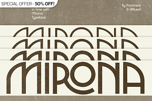 Mirona - Display Retro Font
