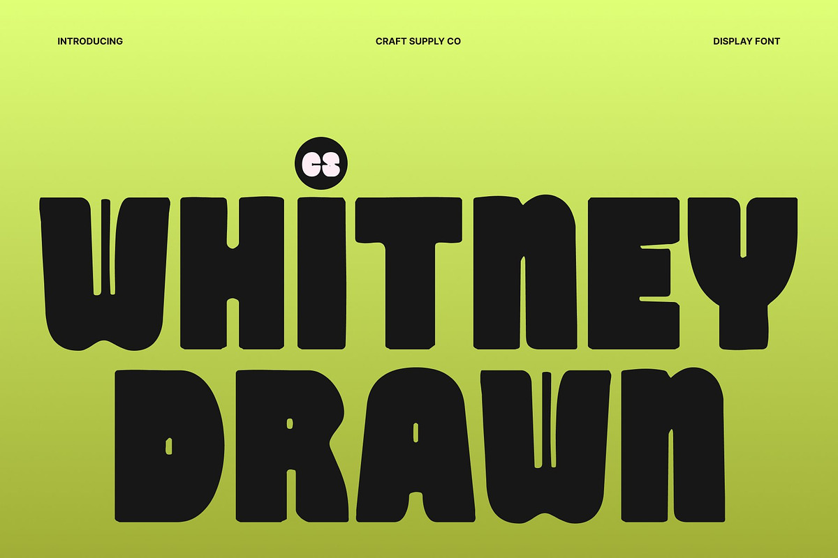CS Whitney Drawn, a Sans Serif Font by Craft Supply Co. (Photo 1 of 8)