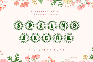 Spring Break - Decorative Font