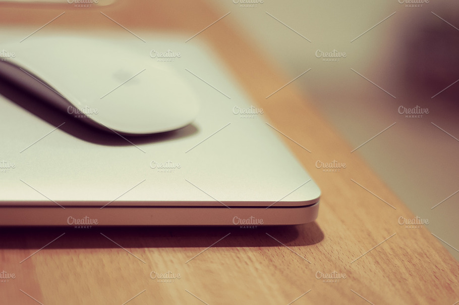 Macbook Pro And Mighty Mouse Vintage