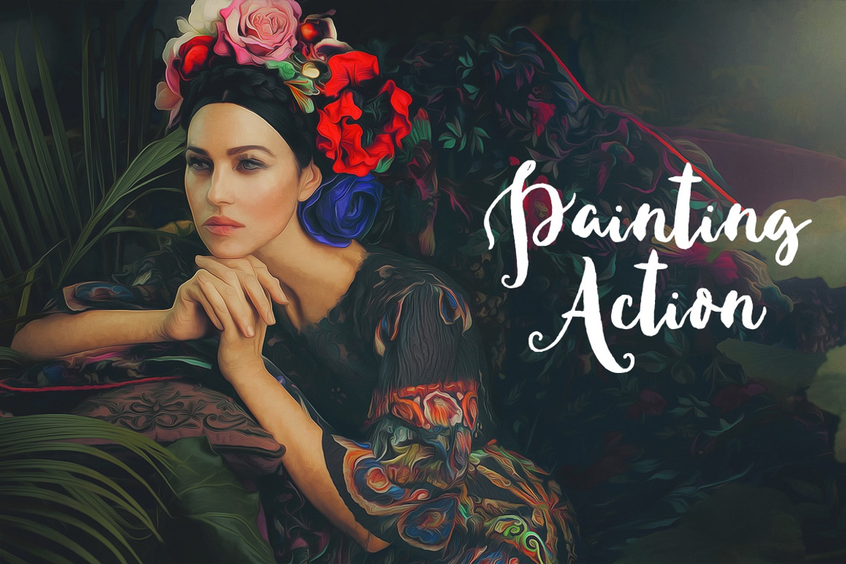 Realistic Painting Action, an Action Add-On by Krystal Designs Co. (Photo 3 of 5)